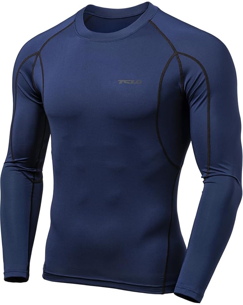 Tesla Men's Compression Wear, Long Sleeve, UV Protection